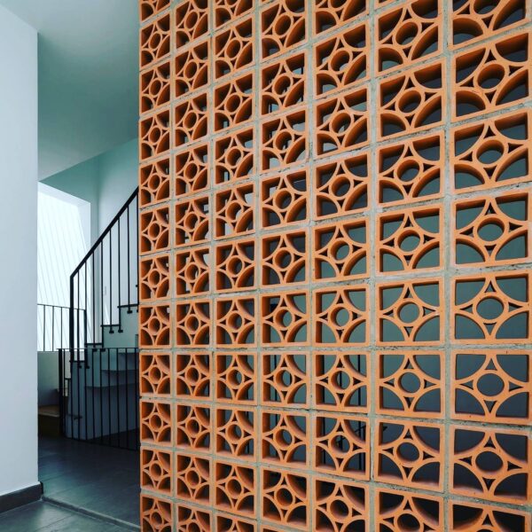 Terracotta Clay Opal Jaali Interior Wall